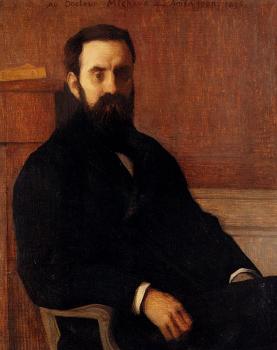 Edmond Francois Aman-Jean : Portrait Of Dr. Michaux